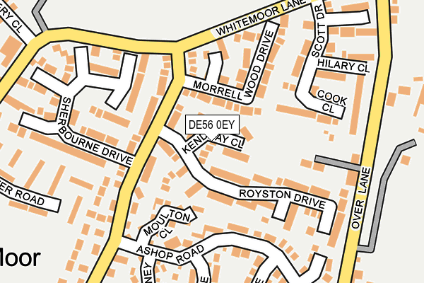DE56 0EY map - OS OpenMap – Local (Ordnance Survey)