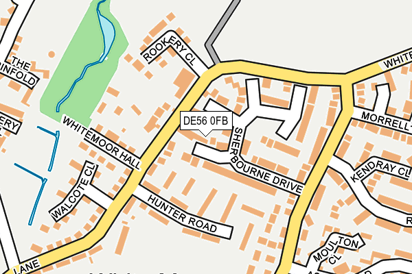 DE56 0FB map - OS OpenMap – Local (Ordnance Survey)