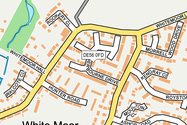 DE56 0FD map - OS OpenMap – Local (Ordnance Survey)