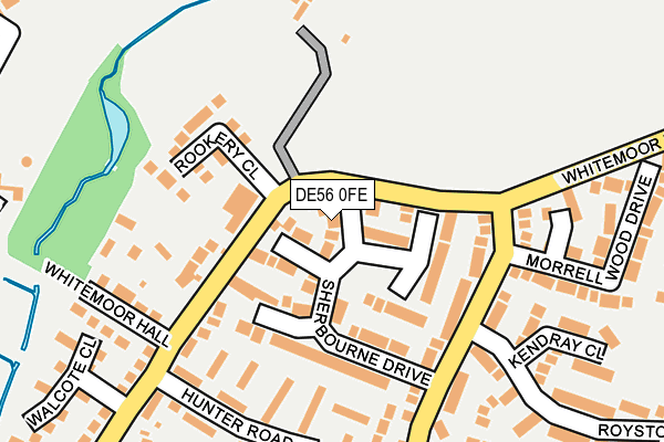 DE56 0FE map - OS OpenMap – Local (Ordnance Survey)