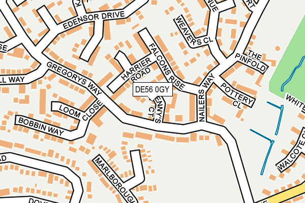 DE56 0GY map - OS OpenMap – Local (Ordnance Survey)