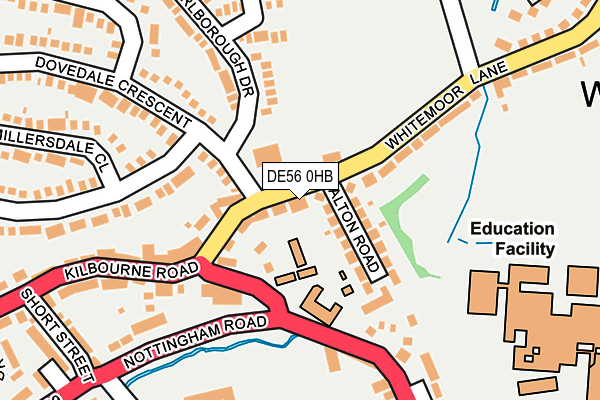 DE56 0HB map - OS OpenMap – Local (Ordnance Survey)