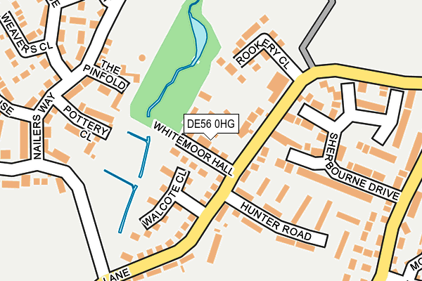 DE56 0HG map - OS OpenMap – Local (Ordnance Survey)