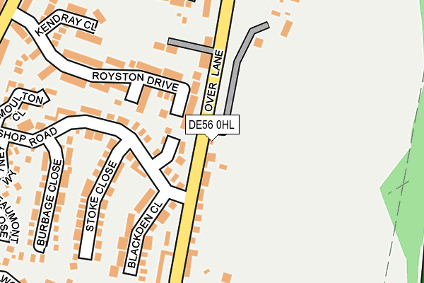 DE56 0HL map - OS OpenMap – Local (Ordnance Survey)