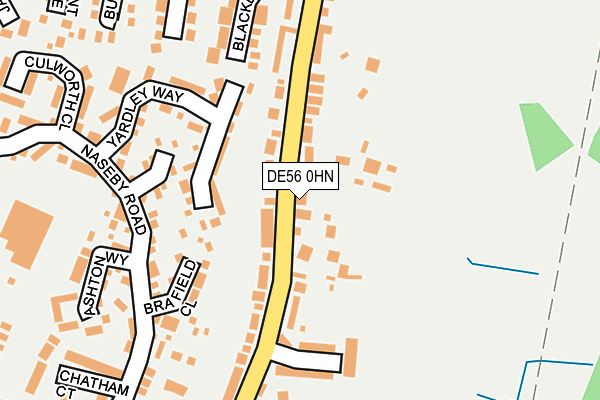 DE56 0HN map - OS OpenMap – Local (Ordnance Survey)
