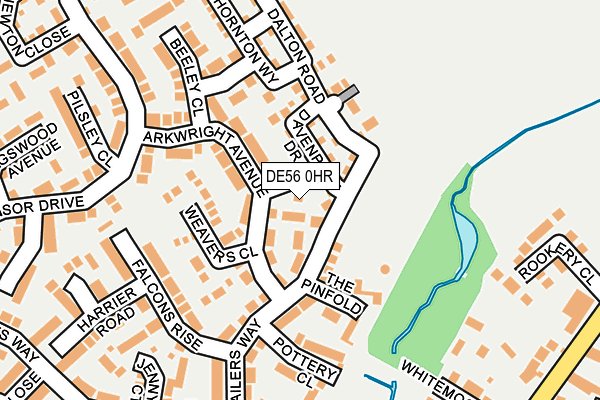 DE56 0HR map - OS OpenMap – Local (Ordnance Survey)