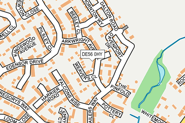 DE56 0HY map - OS OpenMap – Local (Ordnance Survey)