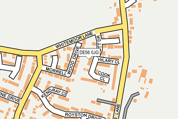 DE56 0JG map - OS OpenMap – Local (Ordnance Survey)