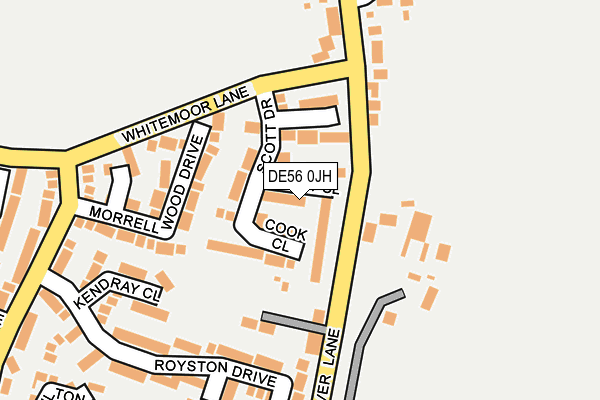 DE56 0JH map - OS OpenMap – Local (Ordnance Survey)