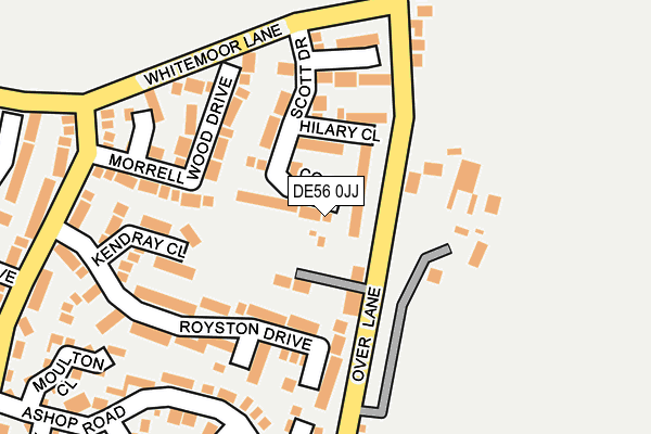 DE56 0JJ map - OS OpenMap – Local (Ordnance Survey)