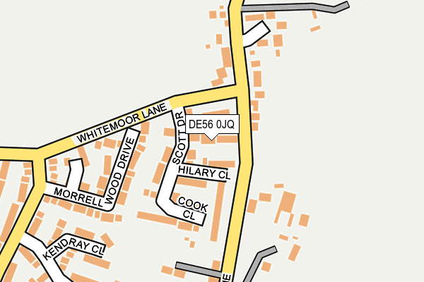 DE56 0JQ map - OS OpenMap – Local (Ordnance Survey)
