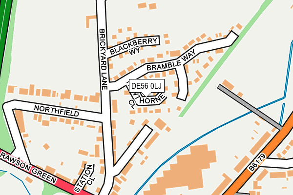 DE56 0LJ map - OS OpenMap – Local (Ordnance Survey)