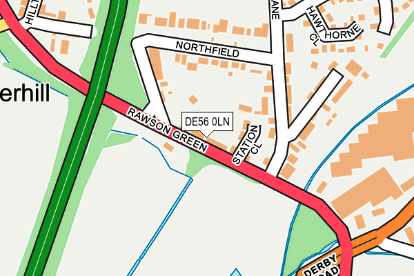 DE56 0LN map - OS OpenMap – Local (Ordnance Survey)