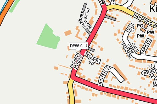 DE56 0LU map - OS OpenMap – Local (Ordnance Survey)