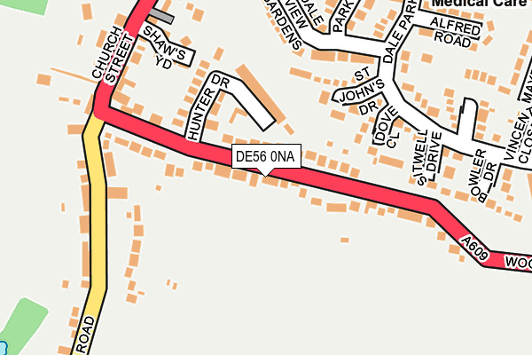Map of ALLGAS (DERBY) LIMITED at local scale