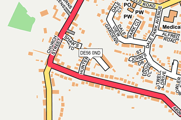 DE56 0ND map - OS OpenMap – Local (Ordnance Survey)