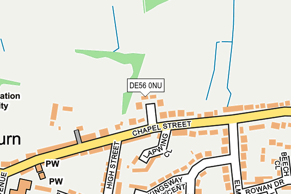 DE56 0NU map - OS OpenMap – Local (Ordnance Survey)