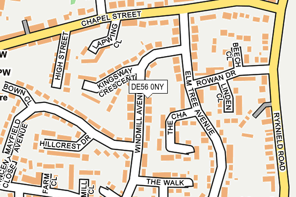 DE56 0NY map - OS OpenMap – Local (Ordnance Survey)