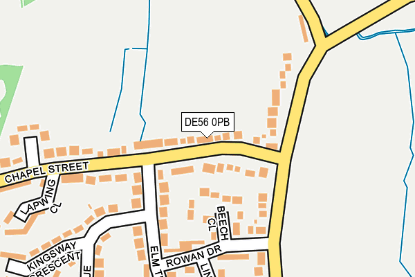 DE56 0PB map - OS OpenMap – Local (Ordnance Survey)