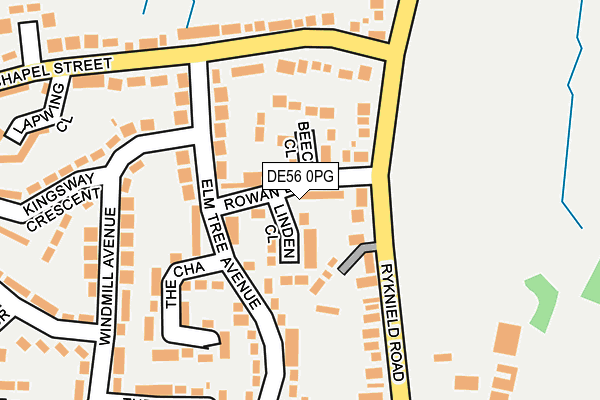 DE56 0PG map - OS OpenMap – Local (Ordnance Survey)