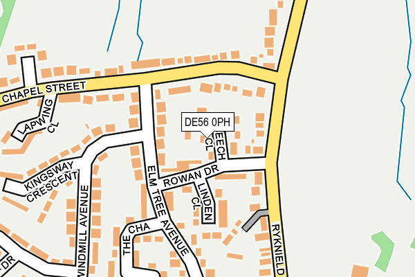 DE56 0PH map - OS OpenMap – Local (Ordnance Survey)
