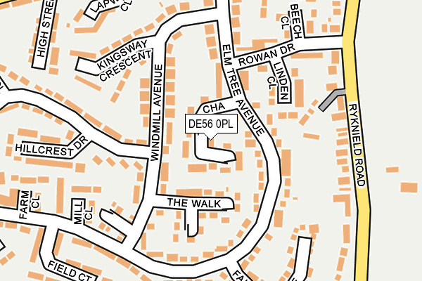 DE56 0PL map - OS OpenMap – Local (Ordnance Survey)