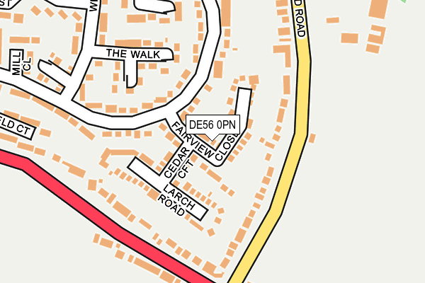 DE56 0PN map - OS OpenMap – Local (Ordnance Survey)