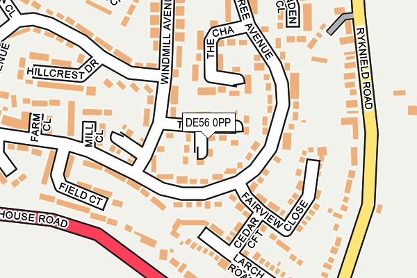 DE56 0PP map - OS OpenMap – Local (Ordnance Survey)