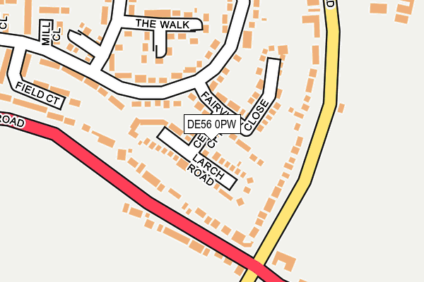 DE56 0PW map - OS OpenMap – Local (Ordnance Survey)