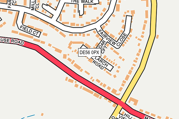 DE56 0PX map - OS OpenMap – Local (Ordnance Survey)