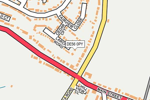 DE56 0PY map - OS OpenMap – Local (Ordnance Survey)