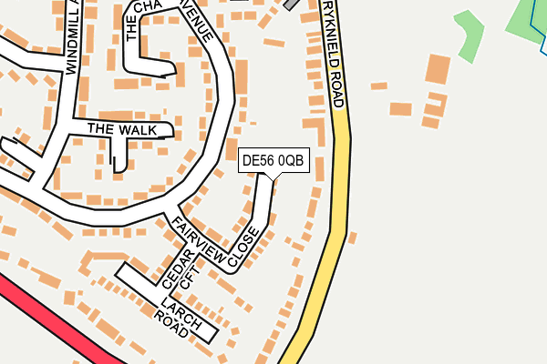 DE56 0QB map - OS OpenMap – Local (Ordnance Survey)