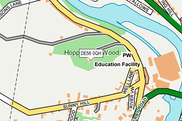 DE56 0QH map - OS OpenMap – Local (Ordnance Survey)