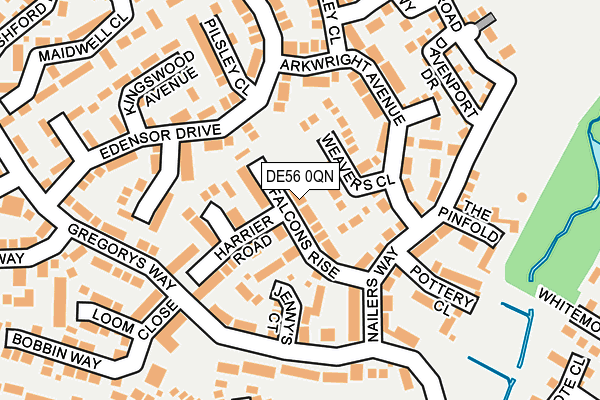 DE56 0QN map - OS OpenMap – Local (Ordnance Survey)