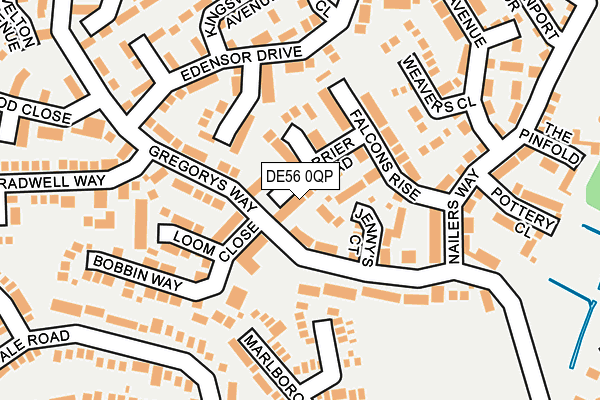 DE56 0QP map - OS OpenMap – Local (Ordnance Survey)
