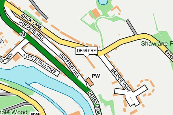 DE56 0RF map - OS OpenMap – Local (Ordnance Survey)