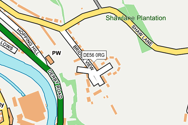 DE56 0RG map - OS OpenMap – Local (Ordnance Survey)