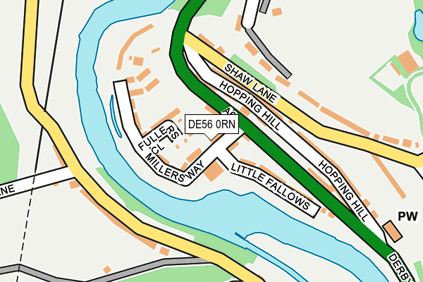 DE56 0RN map - OS OpenMap – Local (Ordnance Survey)