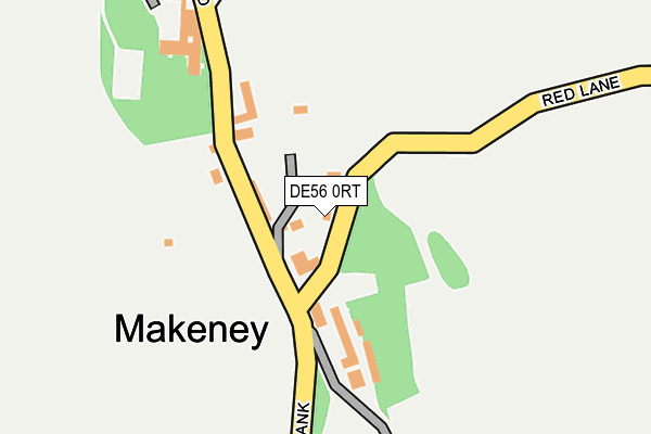 DE56 0RT map - OS OpenMap – Local (Ordnance Survey)