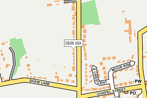 DE56 0SX map - OS OpenMap – Local (Ordnance Survey)