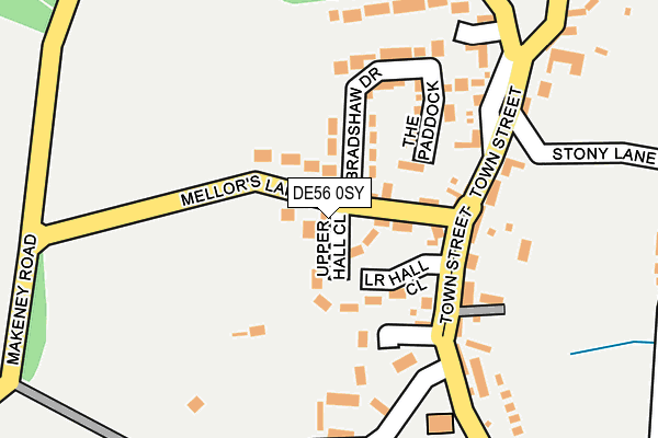 DE56 0SY map - OS OpenMap – Local (Ordnance Survey)