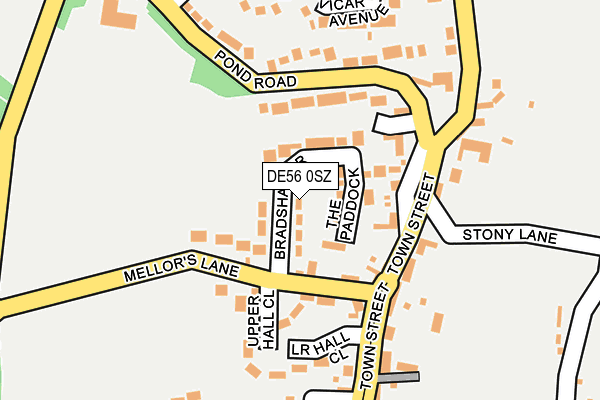DE56 0SZ map - OS OpenMap – Local (Ordnance Survey)