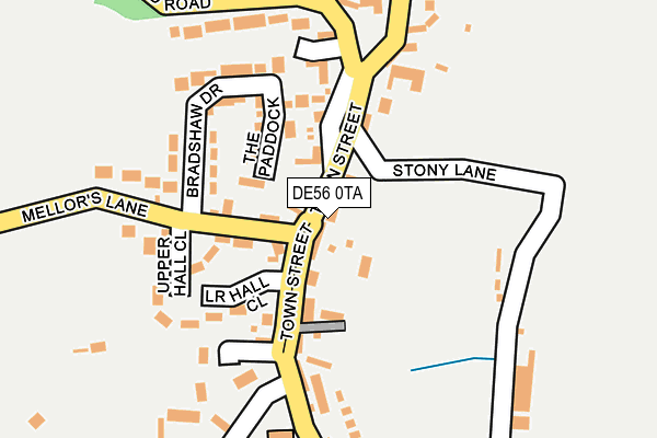 DE56 0TA map - OS OpenMap – Local (Ordnance Survey)