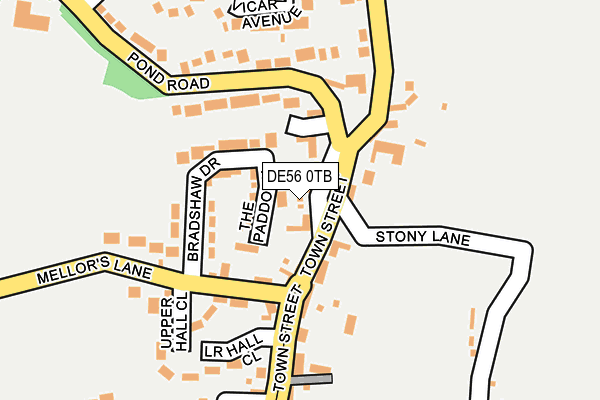 DE56 0TB map - OS OpenMap – Local (Ordnance Survey)
