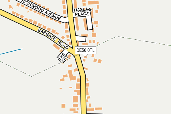 DE56 0TL map - OS OpenMap – Local (Ordnance Survey)