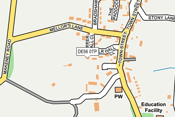 DE56 0TP map - OS OpenMap – Local (Ordnance Survey)