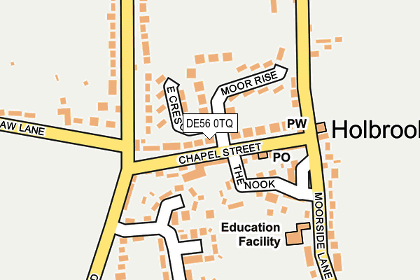 DE56 0TQ map - OS OpenMap – Local (Ordnance Survey)