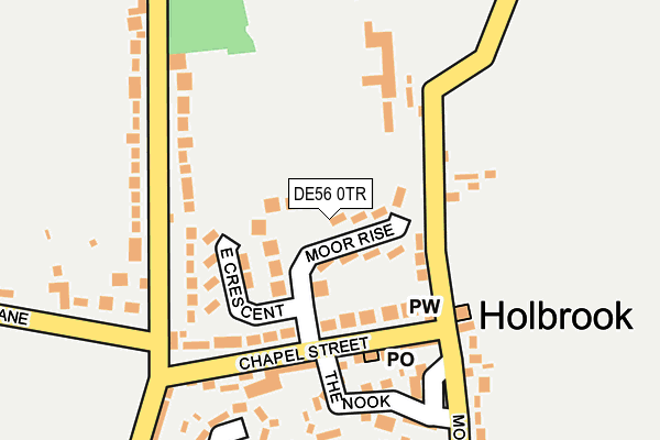 DE56 0TR map - OS OpenMap – Local (Ordnance Survey)