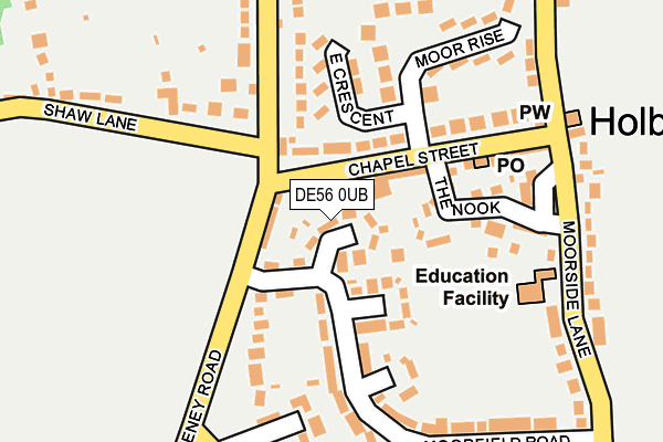 DE56 0UB map - OS OpenMap – Local (Ordnance Survey)