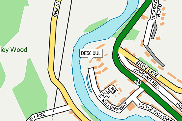 DE56 0UL map - OS OpenMap – Local (Ordnance Survey)
